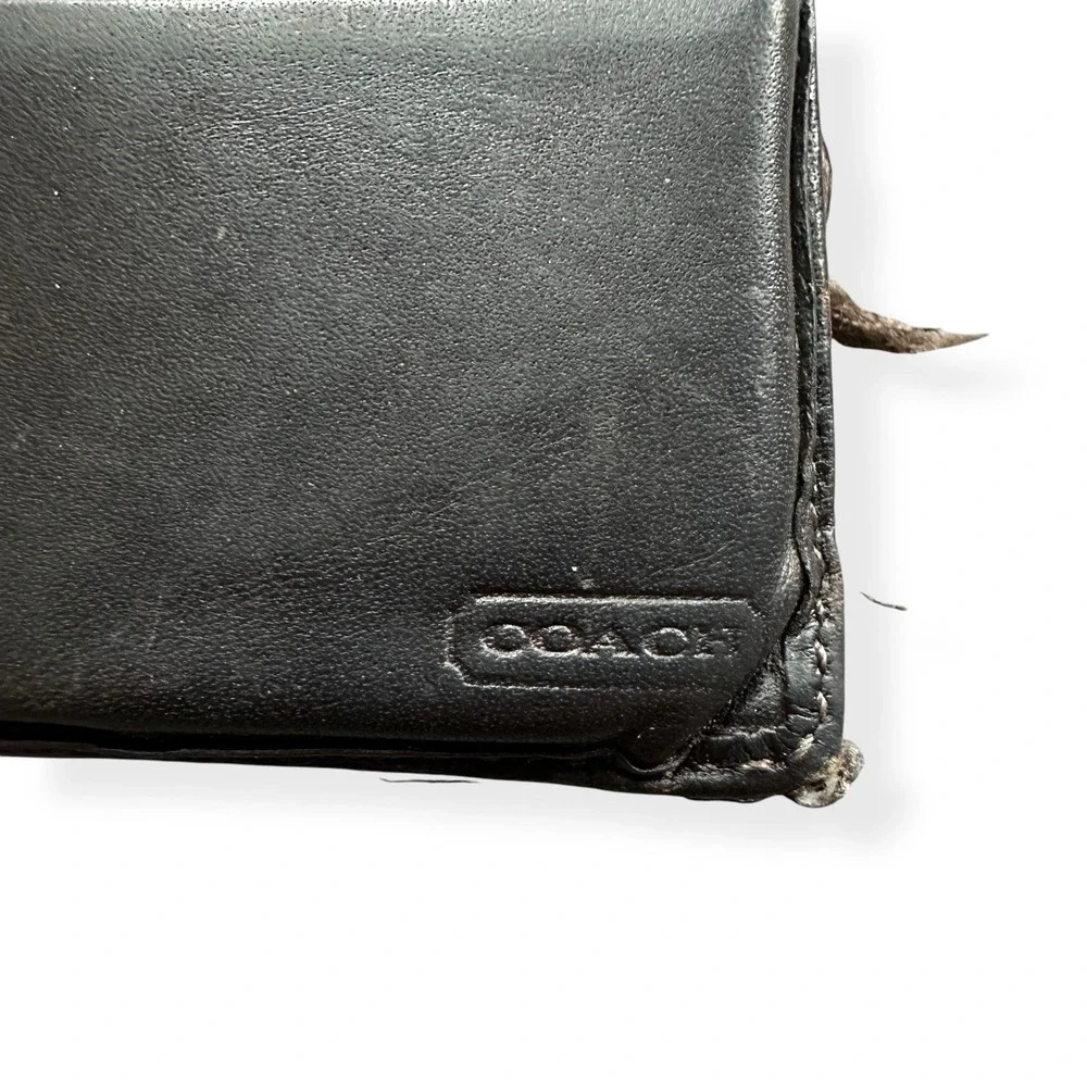 Coach Men's Leather Wallet‎ Bifold Striped